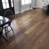 What is factory finished hardwood?