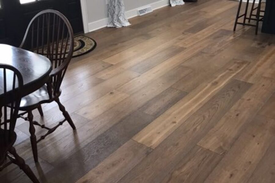 What is factory finished hardwood?
